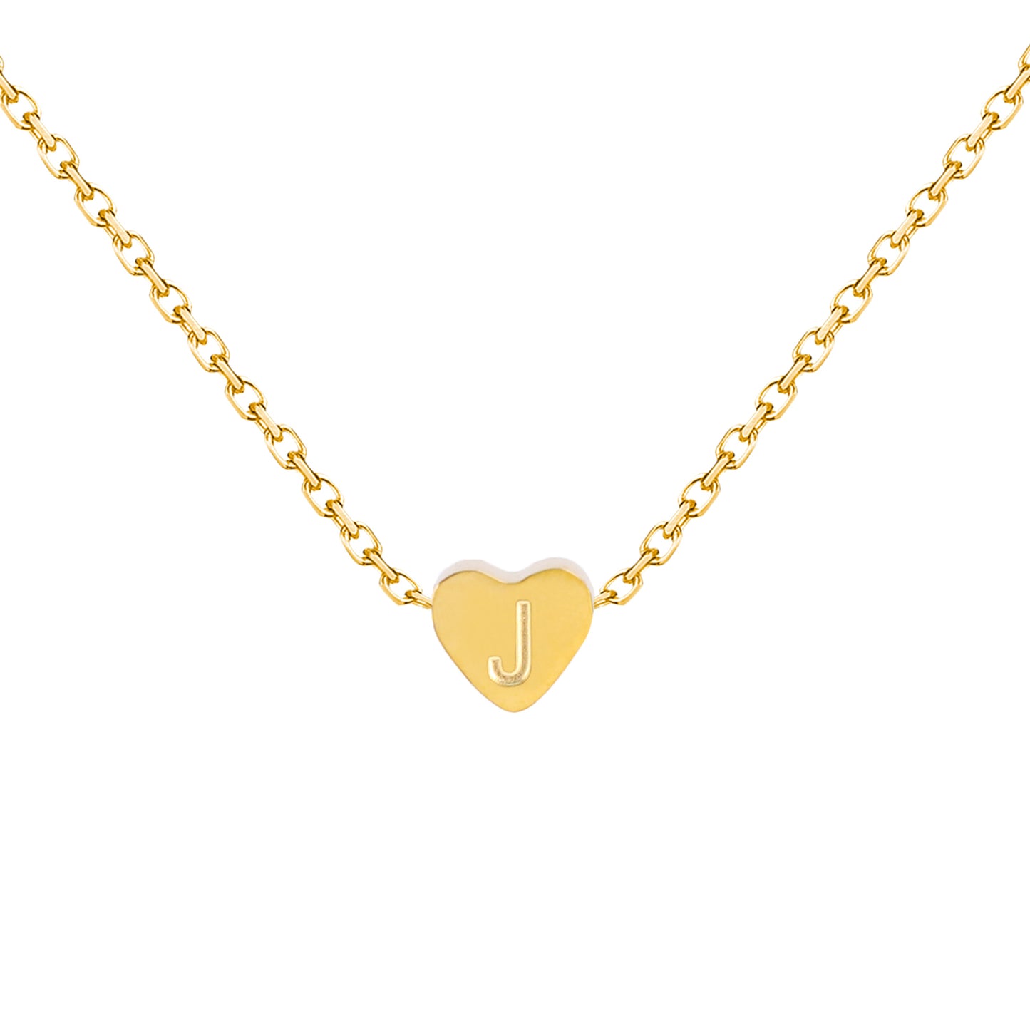 Heart - Shaped Initial Necklaces