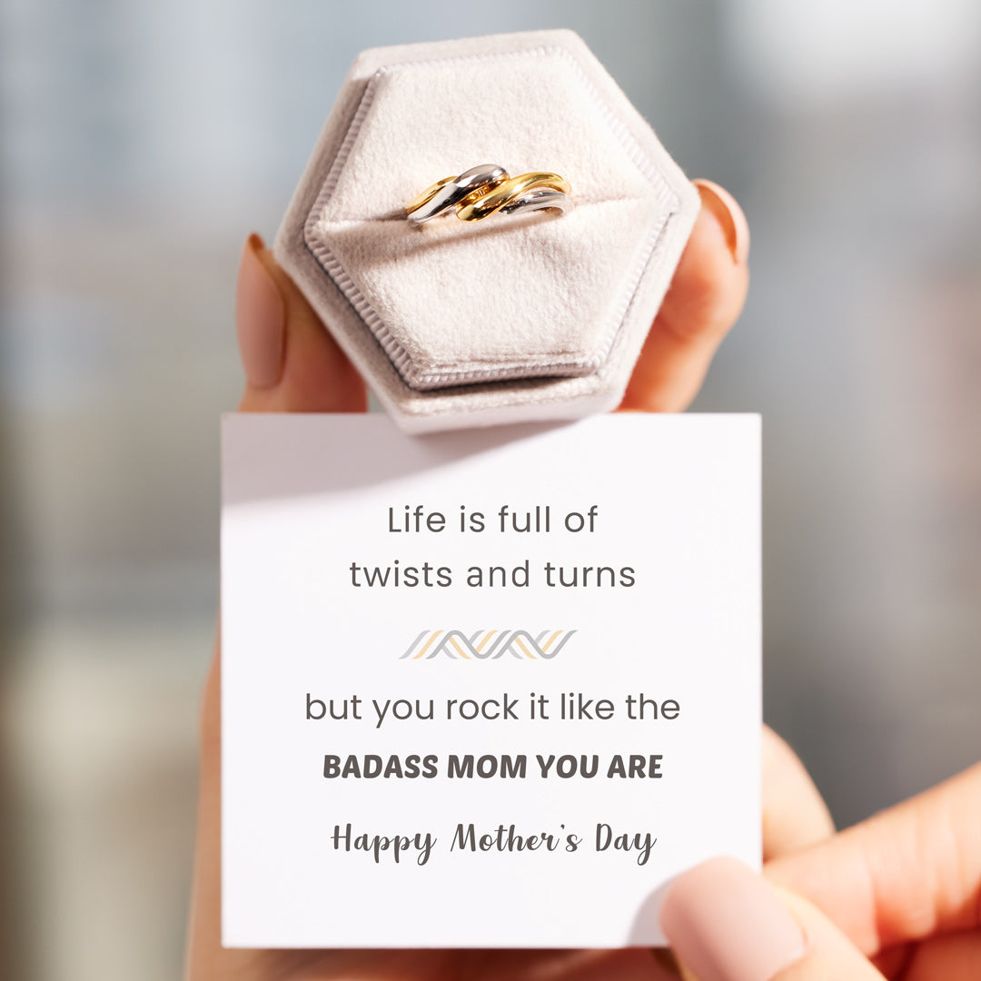 Badass Mom Twisted Ring