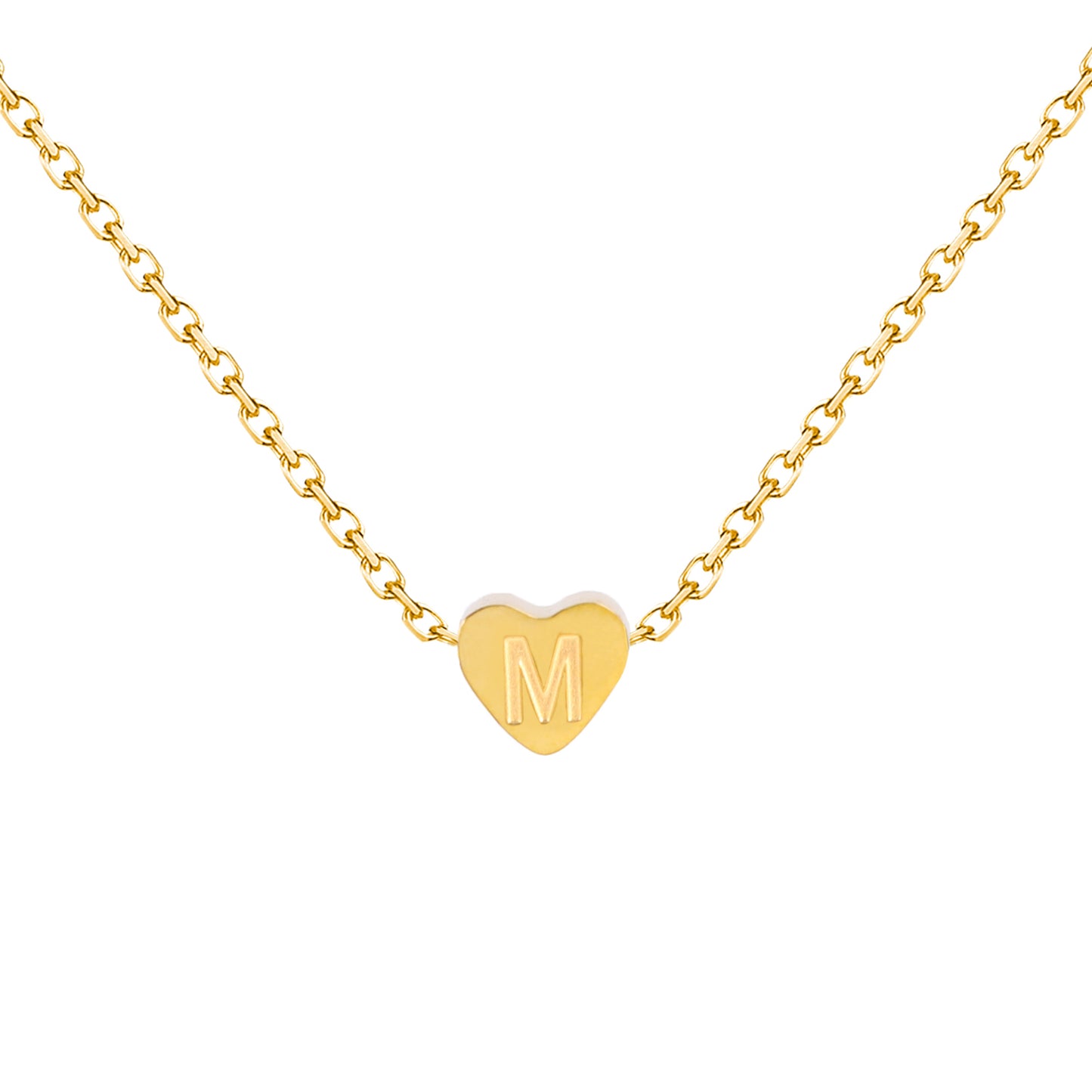 Heart - Shaped Initial Necklaces