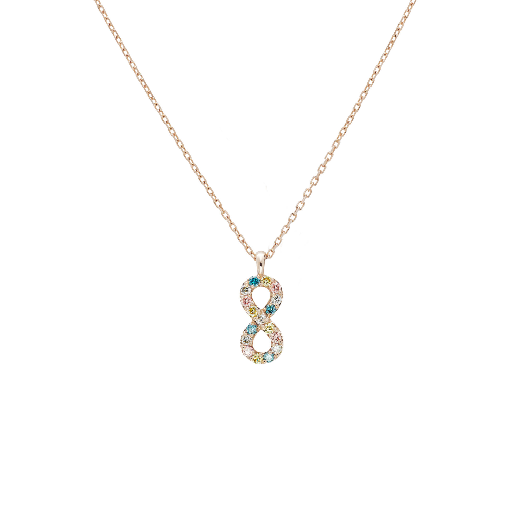 Infinity multi-color LGD necklace ONNEA Jewelry