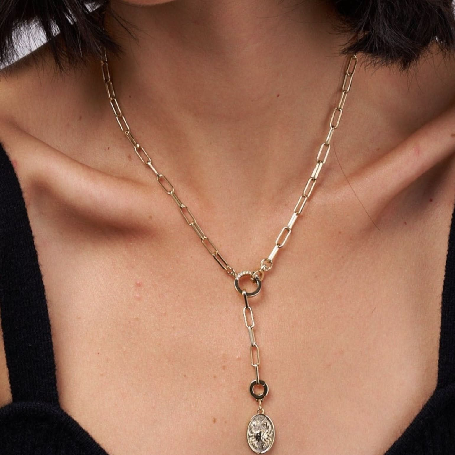 Tatum Convertible Lariat Chain Necklace ONNEA Jewelry