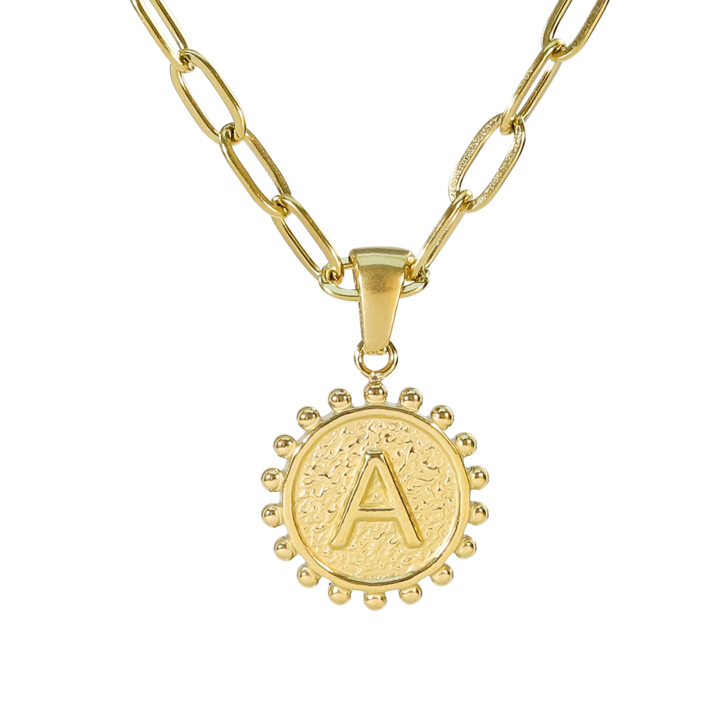 Golden Letter Necklaces with Ornate Pendants: Bold and Stylish