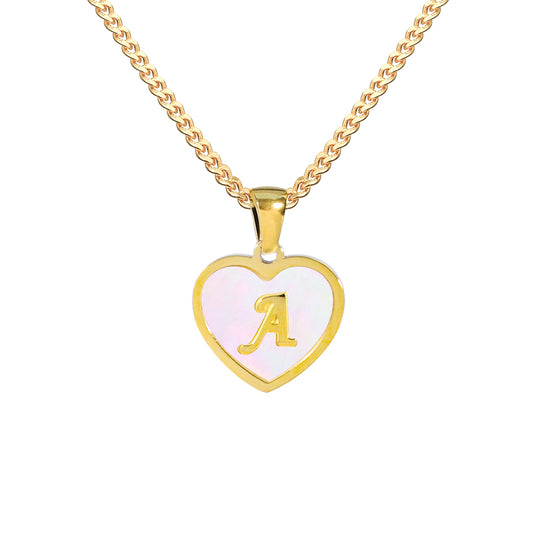 Heart - shaped Initial Necklaces