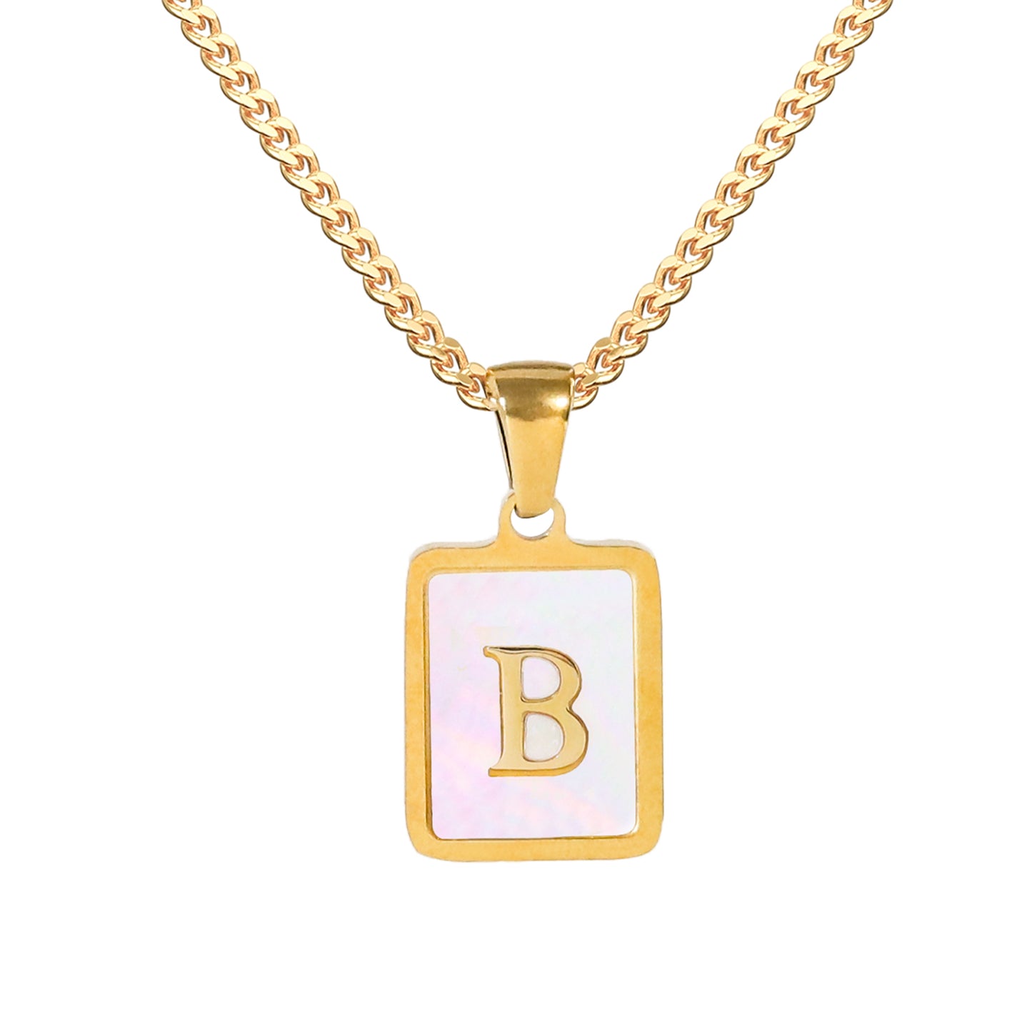 Golden Square Letter Necklaces: Elegant and Personalized Fashion Choice