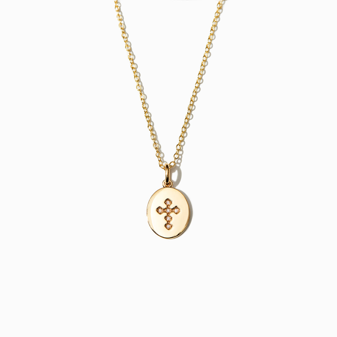 Amazing Mom Cross Disc Necklace