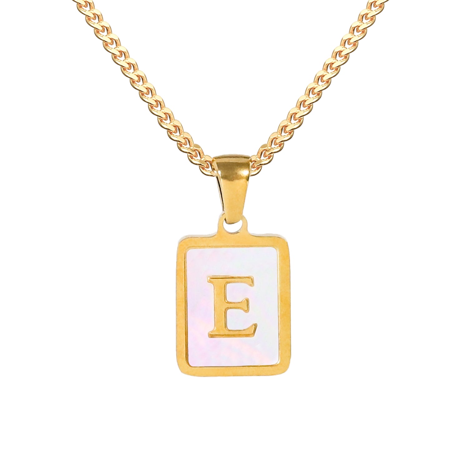 Golden Square Letter Necklaces: Elegant and Personalized Fashion Choice