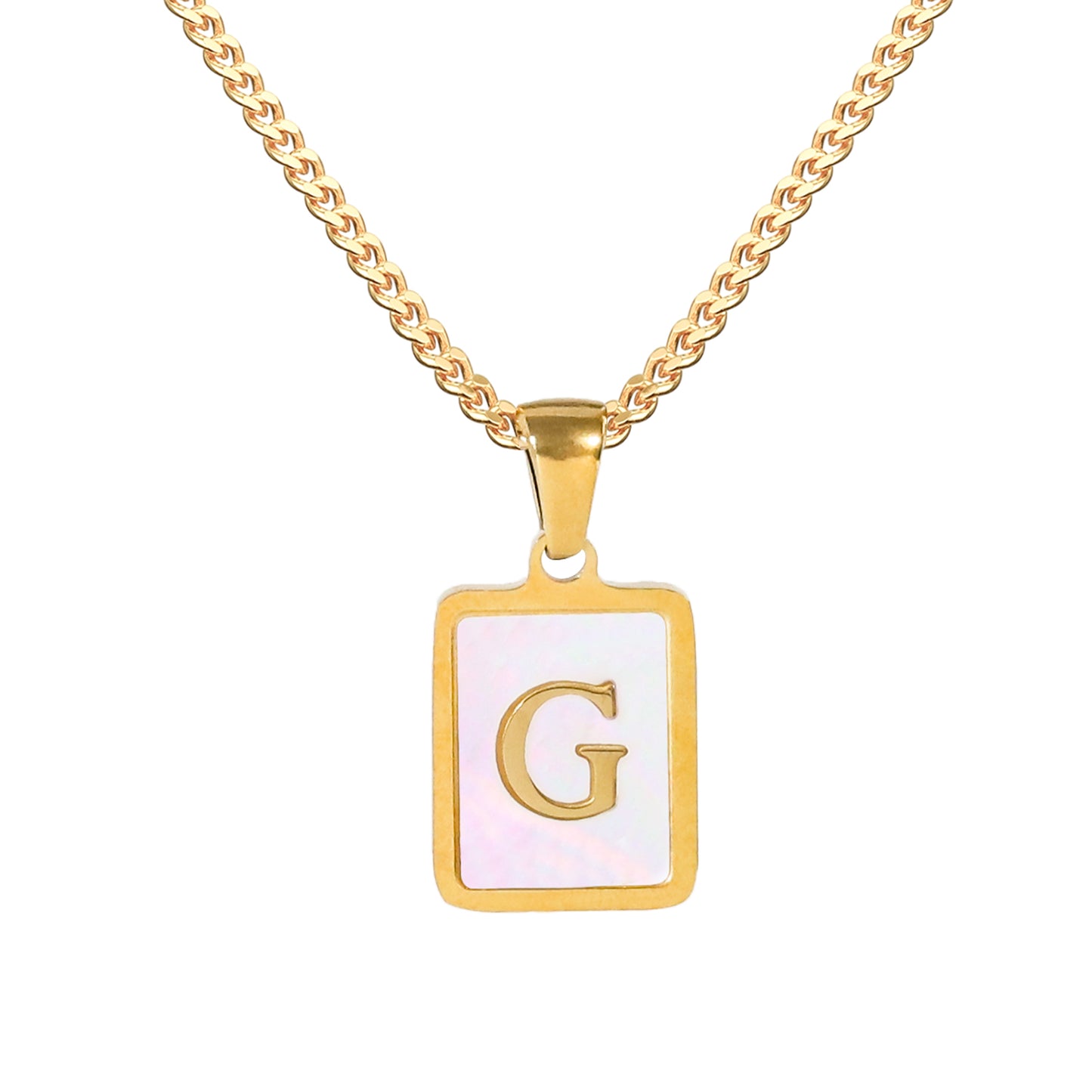 Golden Square Letter Necklaces: Elegant and Personalized Fashion Choice