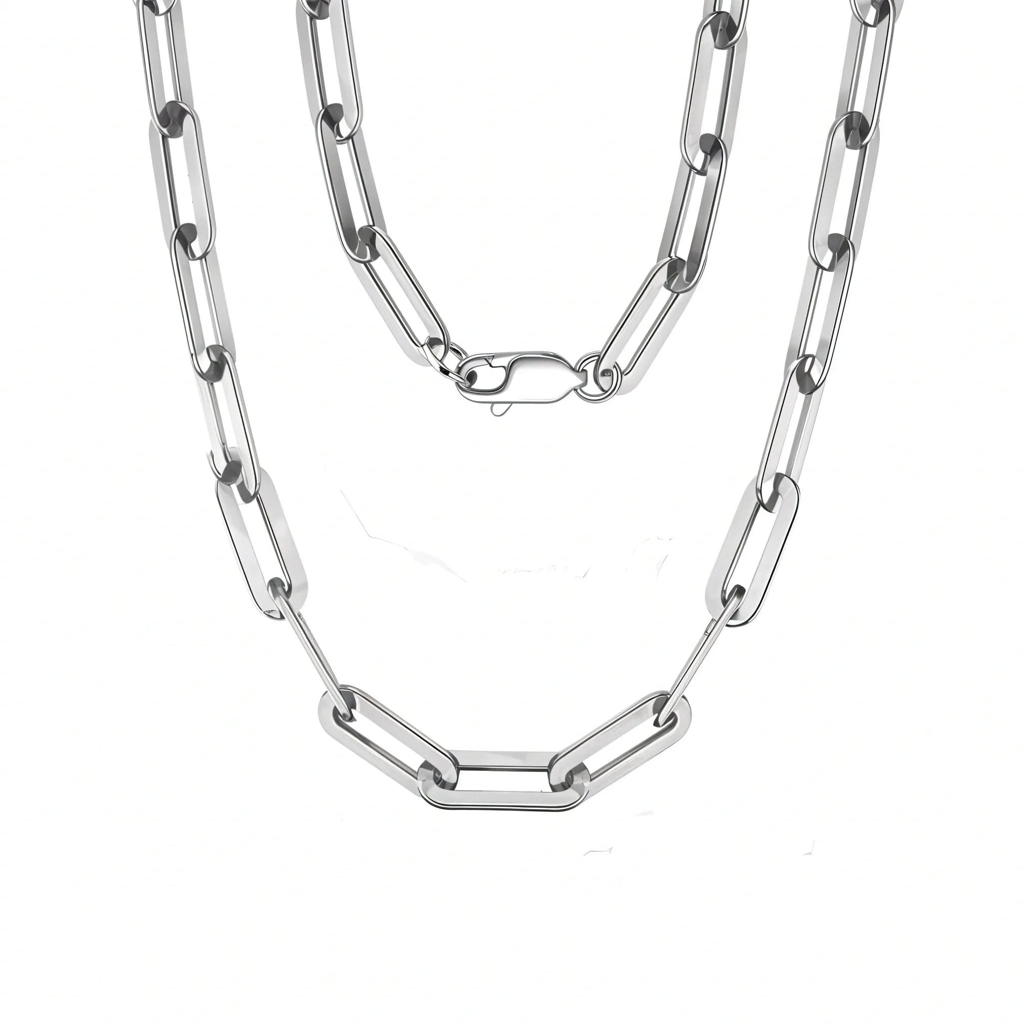 Essential Multiple Size Paperclip Link Chain Necklace ONNEA Jewelry