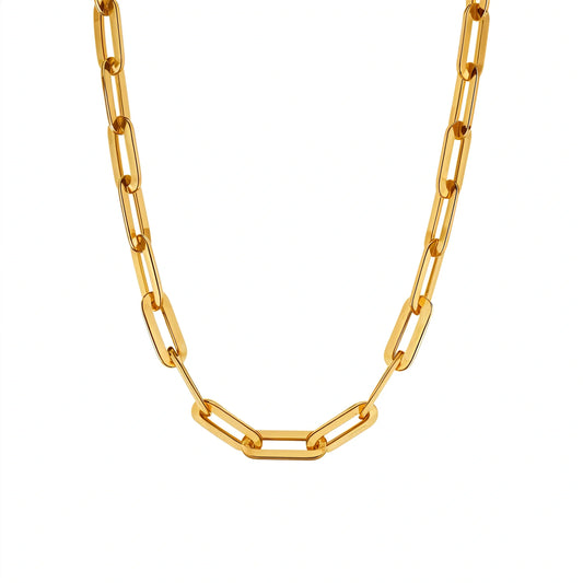 Essential Multiple Size Paperclip Link Chain Necklace