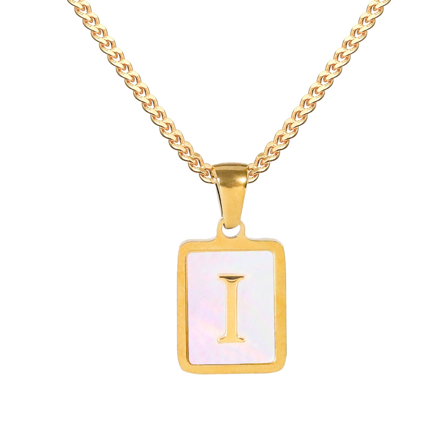 Golden Square Letter Necklaces: Elegant and Personalized Fashion Choice