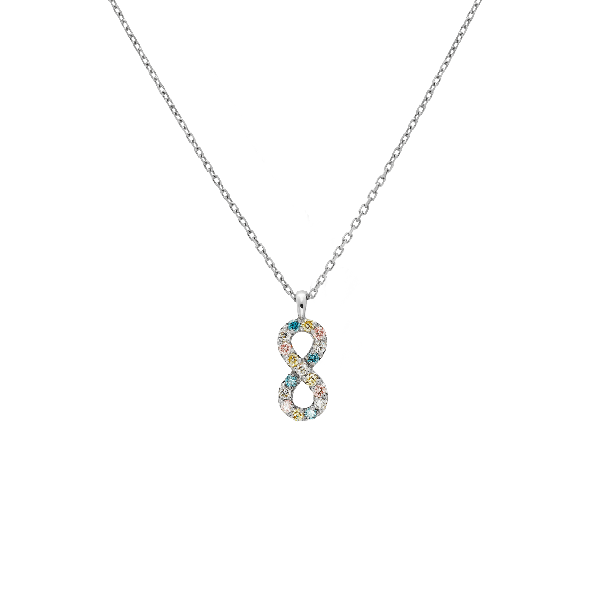 Infinity multi-color LGD necklace ONNEA Jewelry