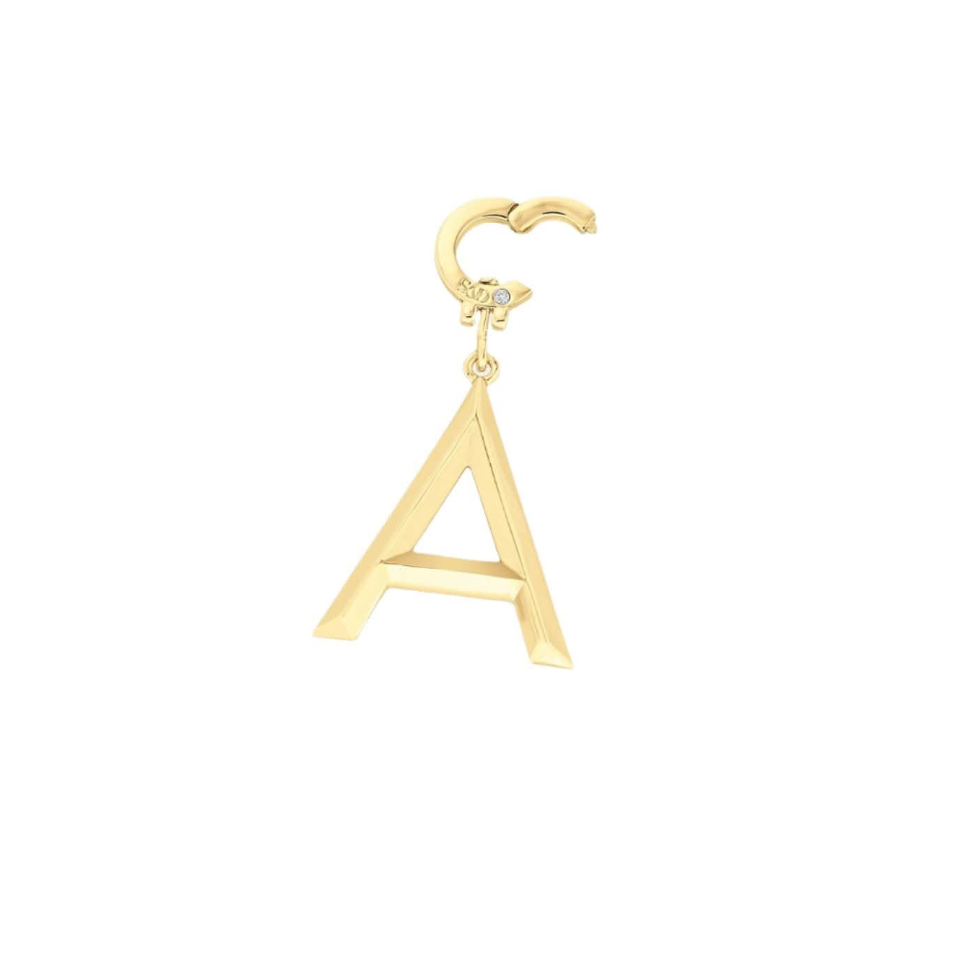 Tatum Clip On Grand Beveled Alphabet Charms ONNEA Jewelry