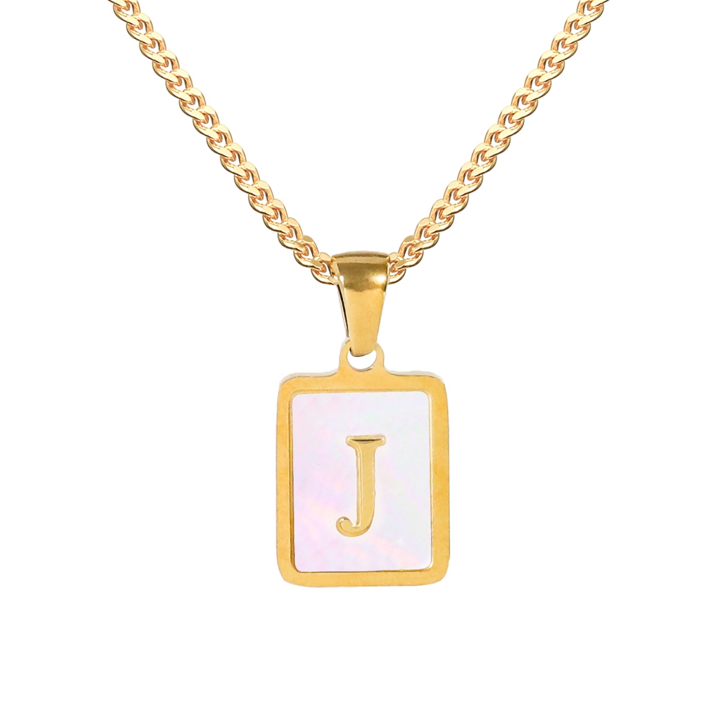 Golden Square Letter Necklaces: Elegant and Personalized Fashion Choice