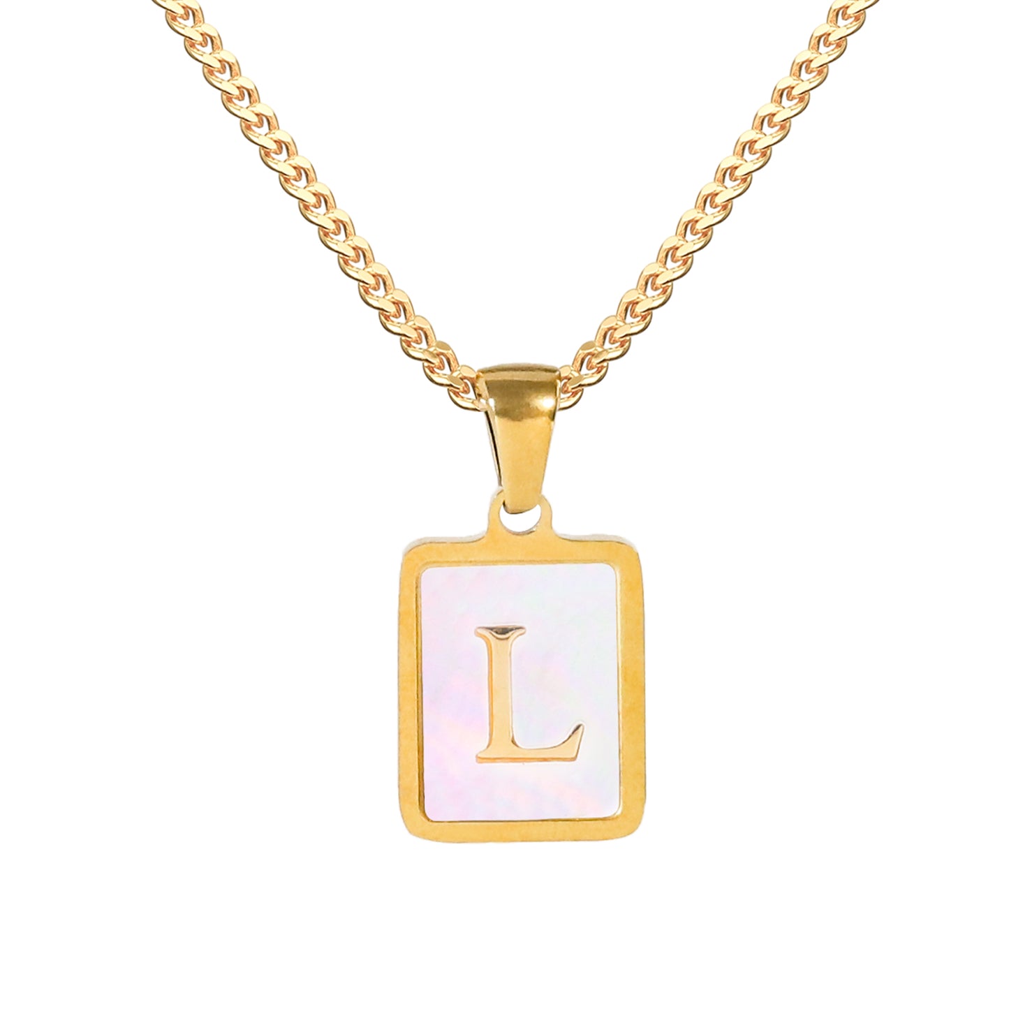 Golden Square Letter Necklaces: Elegant and Personalized Fashion Choice