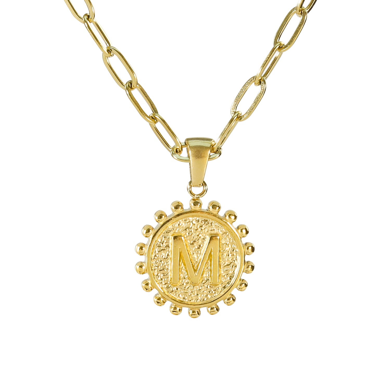 Golden Letter Necklaces with Ornate Pendants: Bold and Stylish