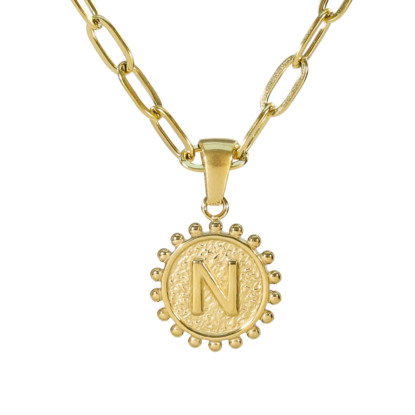 Golden Letter Necklaces with Ornate Pendants: Bold and Stylish