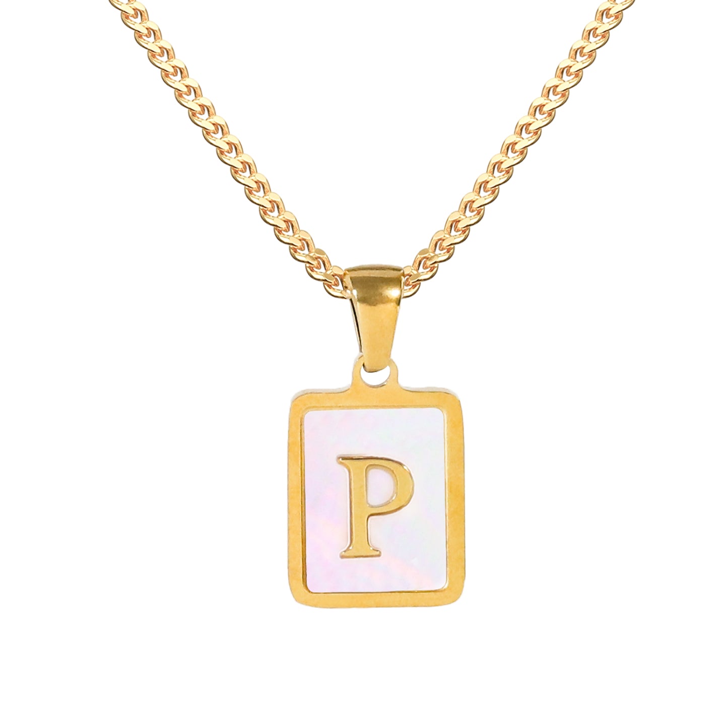 Golden Square Letter Necklaces: Elegant and Personalized Fashion Choice