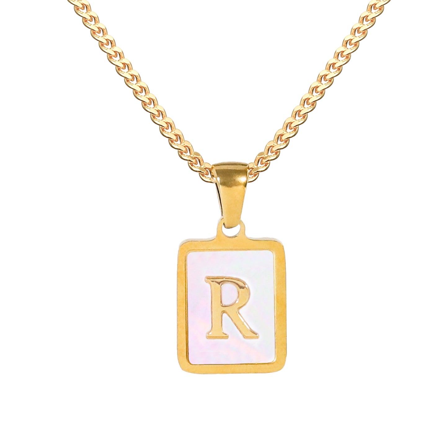 Golden Square Letter Necklaces: Elegant and Personalized Fashion Choice