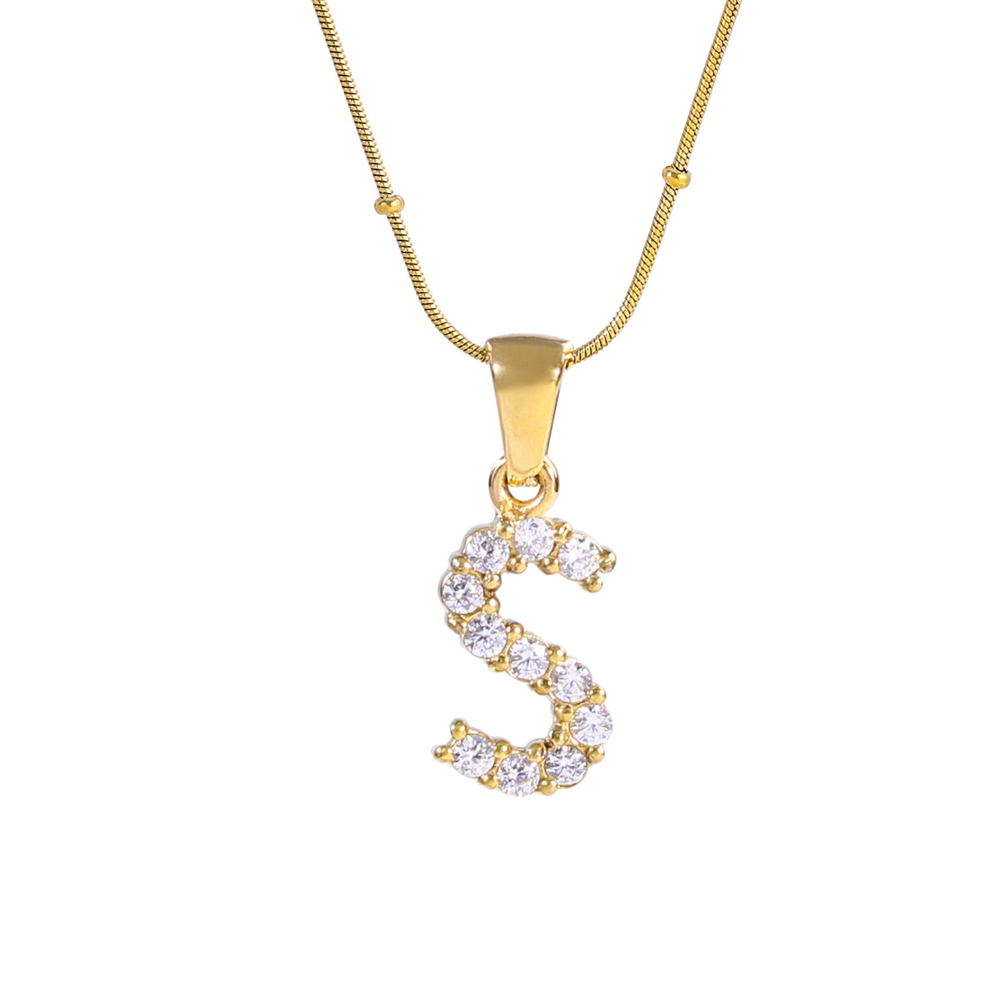 Diamond - Embellished Initial Necklaces