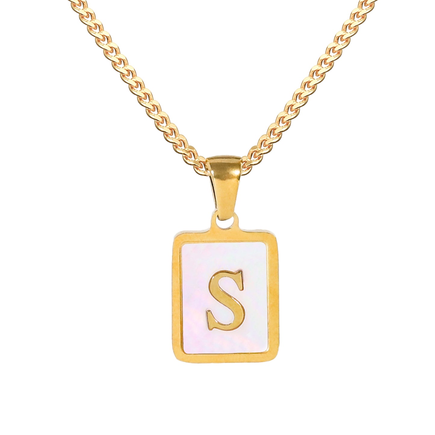 Golden Square Letter Necklaces: Elegant and Personalized Fashion Choice