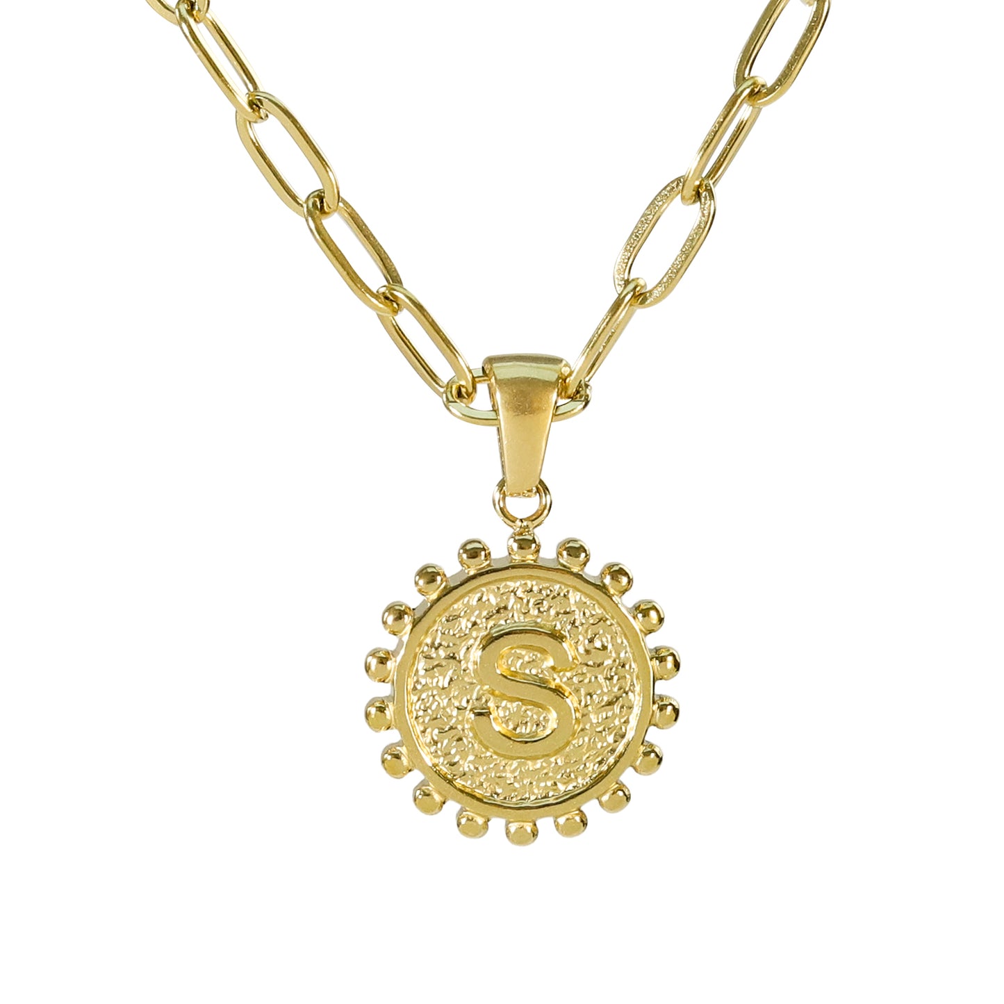 Golden Letter Necklaces with Ornate Pendants: Bold and Stylish