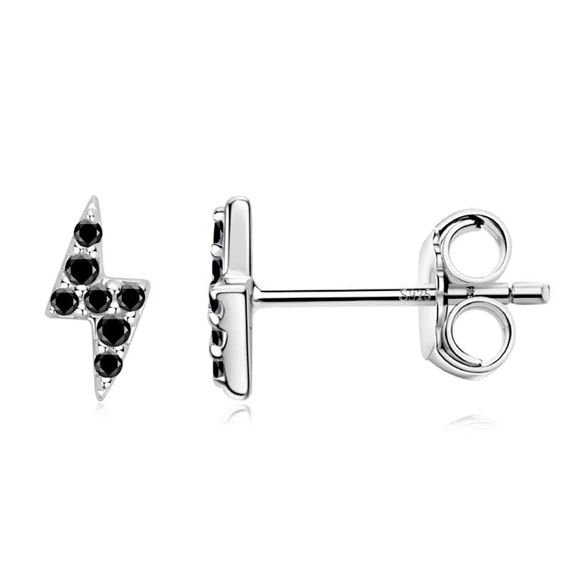 Mini Lightning Moissanite Stud Earrings