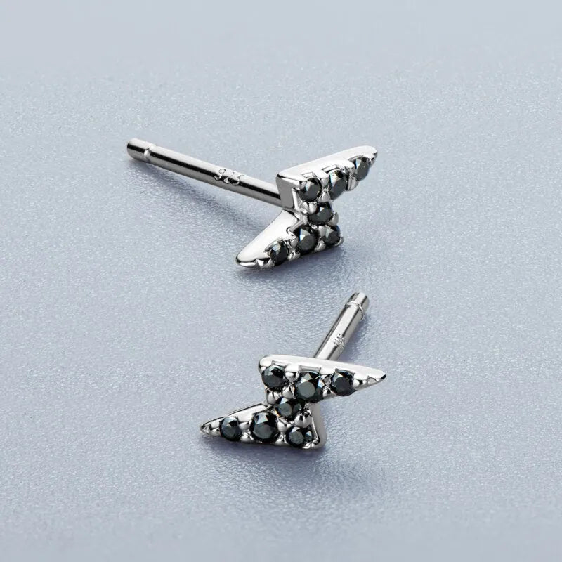 Mini Lightning Moissanite Stud Earrings