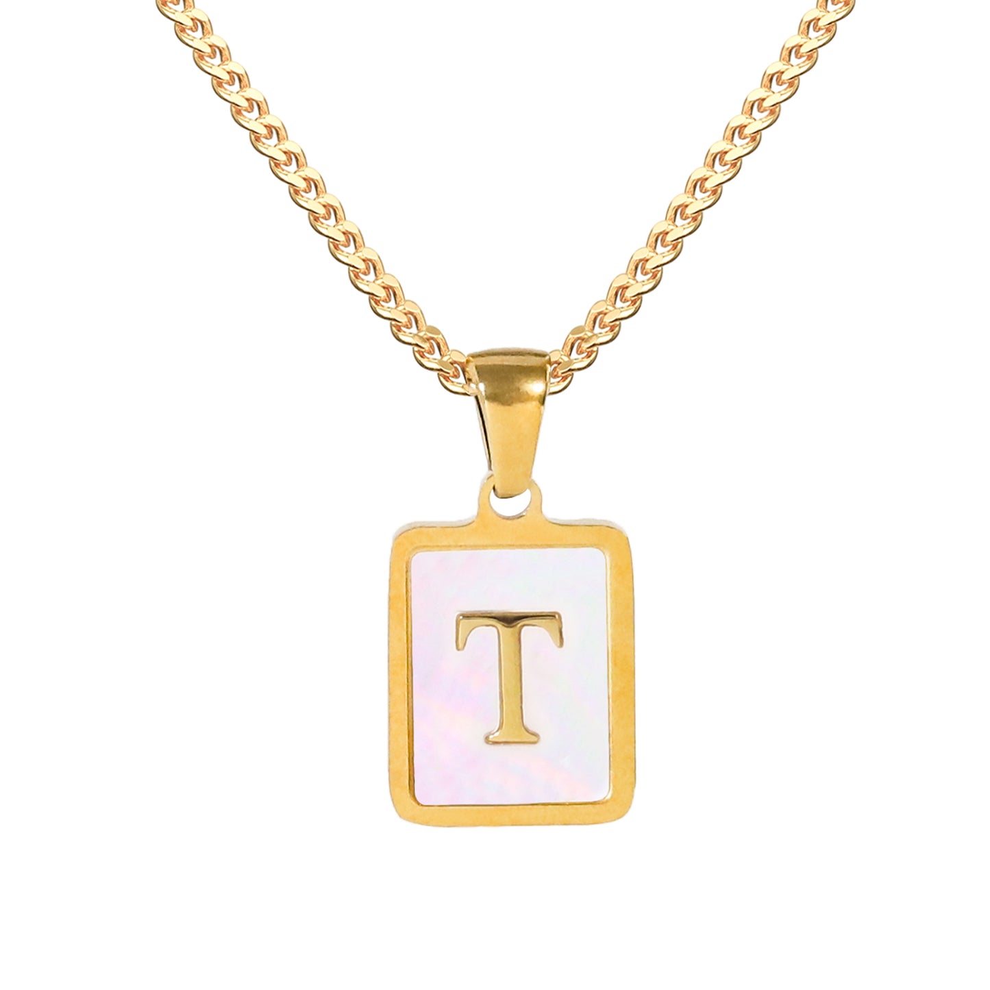 Golden Square Letter Necklaces: Elegant and Personalized Fashion Choice