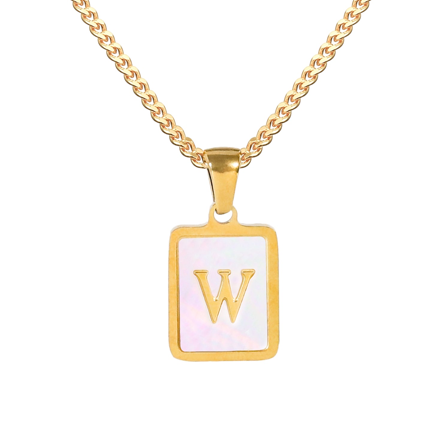 Golden Square Letter Necklaces: Elegant and Personalized Fashion Choice