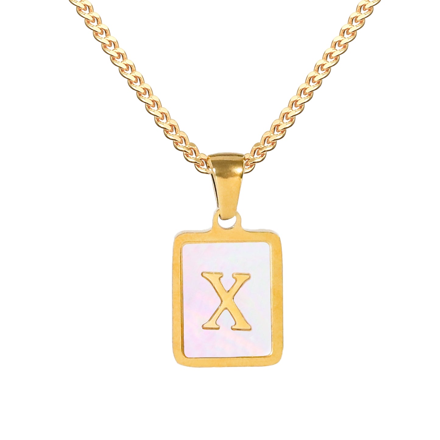 Golden Square Letter Necklaces: Elegant and Personalized Fashion Choice