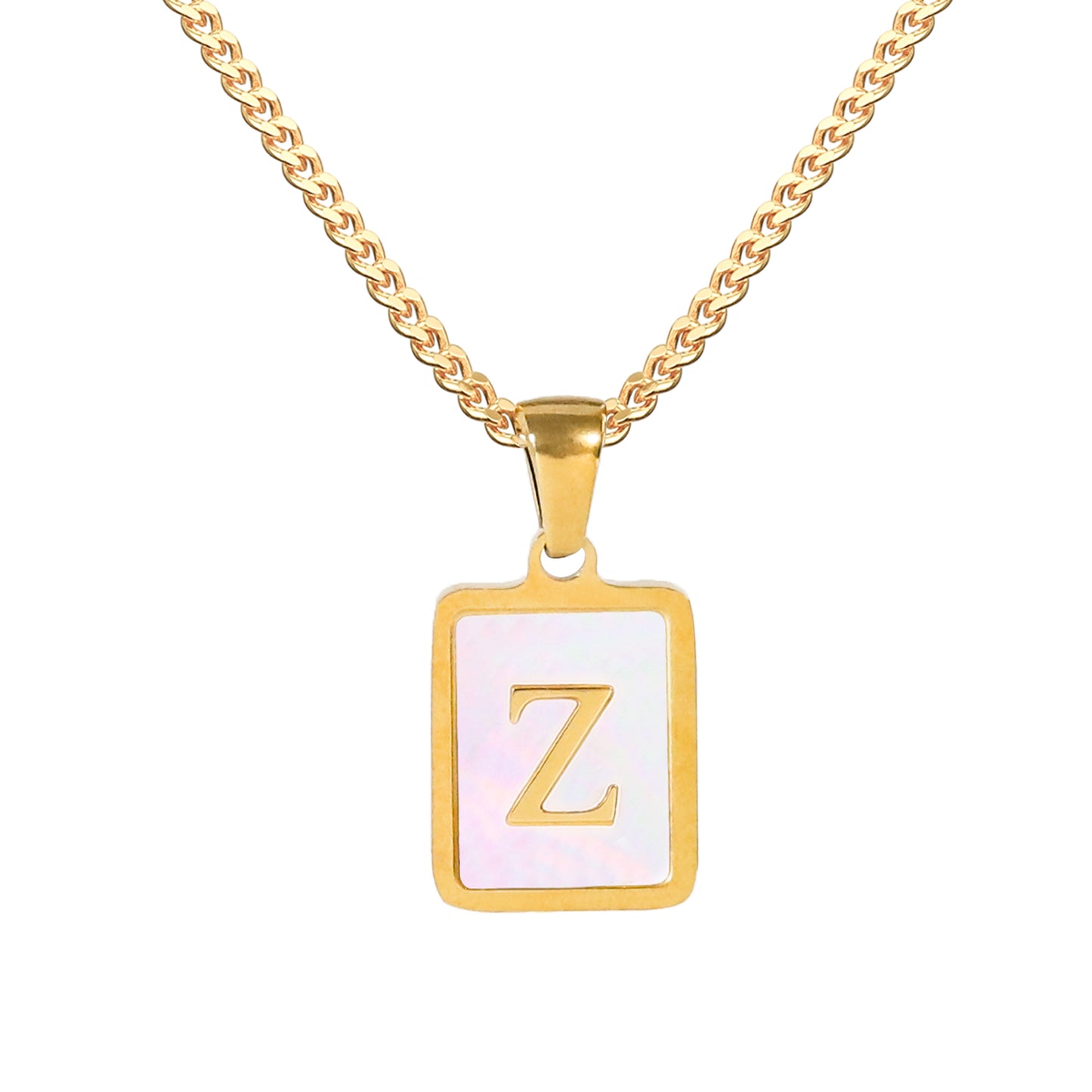 Golden Square Letter Necklaces: Elegant and Personalized Fashion Choice